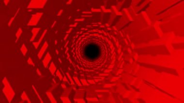 3D renkli Çokgen ölçekler tünel arka plan yeni kalite hareket grafik animasyon cool güzel güzel 4k video Stok görüntüleri ile uçuş