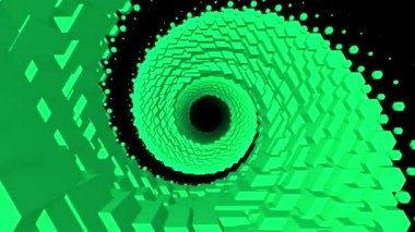 3D renkli Çokgen spiral ölçekler tünel arka plan yeni kalite hareket grafik animasyon cool güzel güzel 4k video Stok görüntüleri ile uçuş