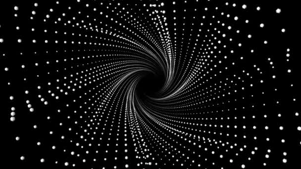 Flug in 3D Spirale abstrakten Tunnel Zeichnung Bewegung Grafik Animation Hintergrund neue Qualität Vintage-Stil cool schön 4k Videomaterial — Stockvideo