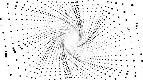 비행 3d 나선형 추상 터널 드로잉 모션 그래픽 애니메이션 배경 새로운 품질 빈티지 스타일 멋진 멋진 아름 다운 4k 비디오 동영상 — 비디오