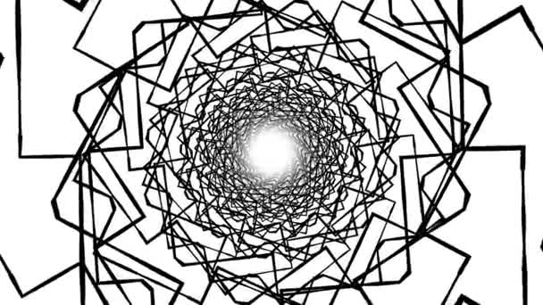 Vol en 3d web net polygonal abstrait tunnel dessin mouvement graphiques animation arrière-plan nouveau style vintage cool belle séquence vidéo 4k 