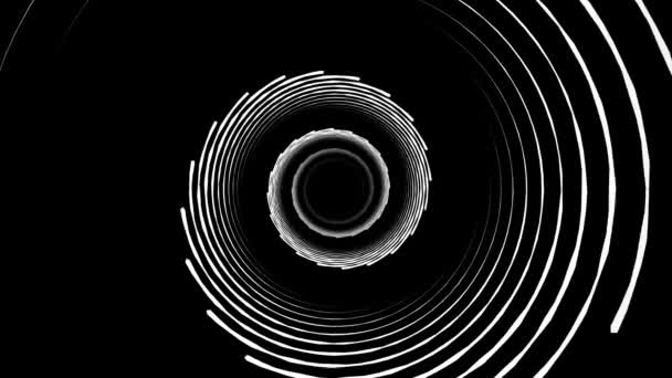 Vol en spirale 3D abstrait tunnel dessin mouvement graphiques animation arrière-plan nouvelle qualité style vintage cool belle séquence vidéo 4k 