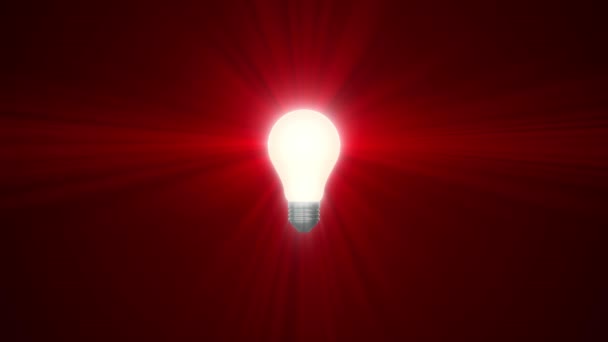 Lamp LIGH lamp schijnt in stralen van licht optische lens fakkels animatie achtergrond nieuwe kwaliteit natuurlijke verlichting effect dynamische kleurrijke heldere video 4k Stock Footage — Stockvideo