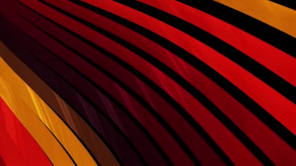 Soft waving glossy stripes fabric abstract lines gentle flow seamless loop animation background new quality dynamic art motion colorful cool nice beautiful video 4k artistic stock footage — Stock Video