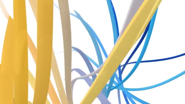 Animasyon arka plan akış dinamik döngü hat güzel hareket kalite güzel kumaş narin parlak renkli sanat serin Cool stok film yeni — Stok video