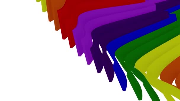 doux ondulation brillant rayures tissu abstrait lignes doux flux sans soudure boucle animation fond nouvelle qualité dynamique art Motion coloré cool belle vidéo 4k artistique stock métrage