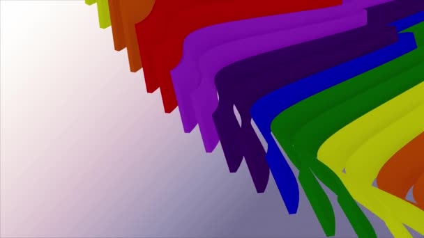 doux ondulation brillant rayures tissu abstrait lignes doux flux sans soudure boucle animation fond nouvelle qualité dynamique art Motion coloré cool belle vidéo 4k artistique stock métrage