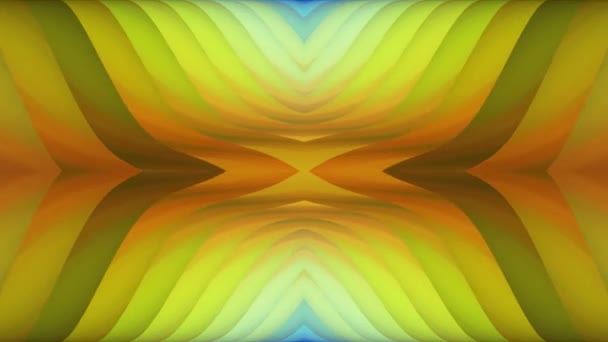 Ornamentale Kaleidoskop wellenförmige Form Muster Animation Hintergrund nahtlose Schleife neue Qualität retro vintage Urlaub Form bunt universelle Bewegung dynamisch animierte freudige Musik Videoaufnahmen — Stockvideo