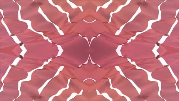 Ornamental kaleidoskop melambaikan bentuk pola animasi latar belakang loop mulus Baru kualitas retro vintage bentuk liburan penuh warna gerak universal dinamis animasi rekaman video musik yang menyenangkan — Stok Video