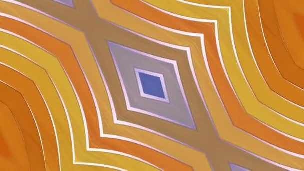 Prydnadsväxter Kaleidoskop viftande form mönster animation bakgrund sömlös loop ny kvalitet Retro vintage semester form färgglada Universal motion dynamisk animerad Joyful Music videofilmer — Stockvideo