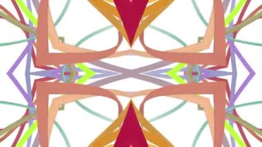 süs kaleydoskop sallayarak şekil desen animasyon arka plan dikişsiz döngü Yeni kalite retro vintage tatil şekli renkli evrensel hareket dinamik animasyonlu neşeli müzik video görüntüleri