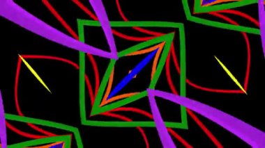 süs kaleydoskop sallayarak şekil desen animasyon arka plan dikişsiz döngü Yeni kalite retro vintage tatil şekli renkli evrensel hareket dinamik animasyonlu neşeli müzik video görüntüleri