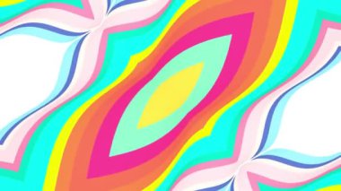 süs kaleydoskop sallayarak şekil desen animasyon arka plan dikişsiz döngü Yeni kalite retro vintage tatil şekli renkli evrensel hareket dinamik animasyonlu neşeli müzik video görüntüleri