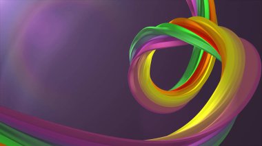 Yumuşak renkler 3d render kavisli marshmallow şeker soyut şekil illüstrasyon arka plan yeni kalite evrensel renkli neşeli 4k stok görüntü
