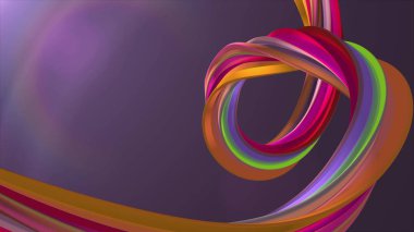 Yumuşak renkler 3d render kavisli marshmallow şeker soyut şekil illüstrasyon arka plan yeni kalite evrensel renkli neşeli 4k stok görüntü
