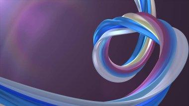 Yumuşak renkler 3d render kavisli marshmallow şeker soyut şekil illüstrasyon arka plan yeni kalite evrensel renkli neşeli 4k stok görüntü
