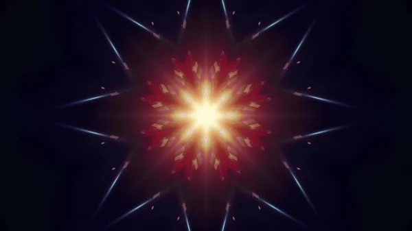 Декоративні світлові промені калейдоскоп психоделічний візерунок ілюстрація фону Нове свято рідна барвиста універсальна м'яка музика стокове зображення — стокове фото