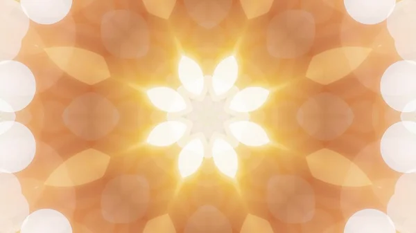 Decoratieve geometrische Caleidoscoop bloem patroon illustratie achtergrond nieuwe vakantie vorm kleurrijke universele vrolijke muziek video stockafbeelding — Stockfoto