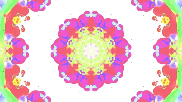 Ornamental kaleidoscope colorful shape pattern illustration background New holiday universal joyful music stock image — Stock Photo, Image