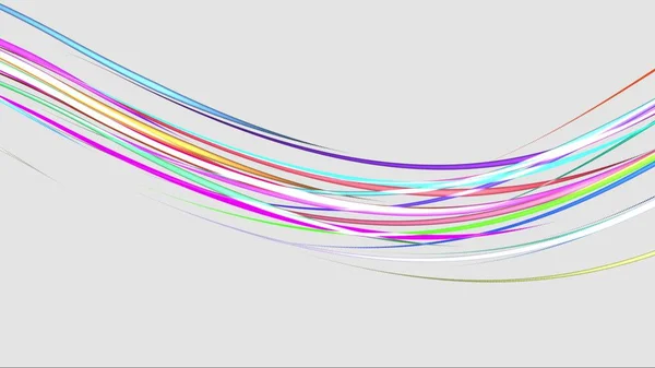 抽象彩虹色彩绘制优雅的线条条纹带美丽的插图背景新通用多彩的欢乐股票图像 — 图库照片