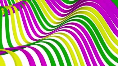 yumuşak sallanan çizgili kumaş kauçuk bantlar soyut çizgiler nazik akış sorunsuz döngü animasyon arka plan yeni kalite dinamik sanat hareketi renkli serin güzel video 4k sanatsal stok görüntüleri