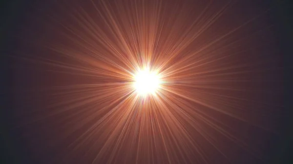 Центральна зірка сяє оптичною лінзою спалахує блискучий боке ілюстрація арт фон нового природного освітлення лампи промені ефект барвисте яскраве зображення — стокове фото