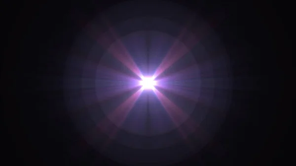 Центральна зірка сяє оптичною лінзою спалахує блискучий боке ілюстрація арт фон нового природного освітлення лампи промені ефект барвисте яскраве зображення — стокове фото
