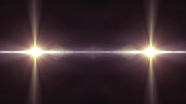 2 αστέρια Flash φώτα οπτικό φακό φωτοβολίδες λαμπερή απεικόνιση τέχνη φόντο νέα ποιότητα φυσικό φωτισμό φως ακτίνες αποτέλεσμα πολύχρωμο φωτεινή εικόνα — Φωτογραφία Αρχείου
