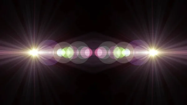 2 estrelas luzes de flash lente óptica chama ilustração brilhante arte fundo nova qualidade natural iluminação lâmpada raios efeito colorido brilhante imagem — Fotografia de Stock
