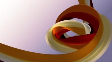 Yumuşak renkler 3d kavisli gökkuşağı kauçuk bant marshmallow ip şeker dikişsiz döngü soyut şekil animasyon arka plan yeni kalite evrensel hareket dinamik animasyonlu renkli neşeli video 4k stok görüntüleri
