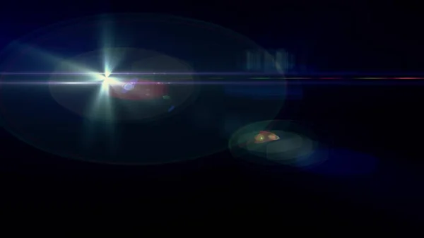 Blikající světla optická čočka světlice lesklá ilustrace výtvarné pozadí nová přirozená osvětlovací svítilna paprsek efekt barevný jasný burzovní obraz — Stock fotografie