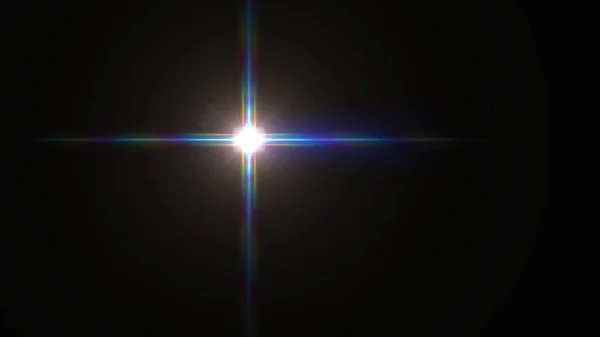 Verlichting voor logo optische lens Star fakkels glanzende illustratie achtergrond nieuwe kwaliteit natuurlijke verlichting lamp stralen effect dynamische kleurrijke heldere stockafbeelding — Stockfoto