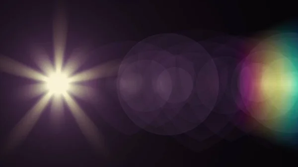 Luces lente óptica bengalas brillante bokeh ilustración arte fondo nueva iluminación natural lámpara rayos efecto colorido brillante stock image —  Fotos de Stock