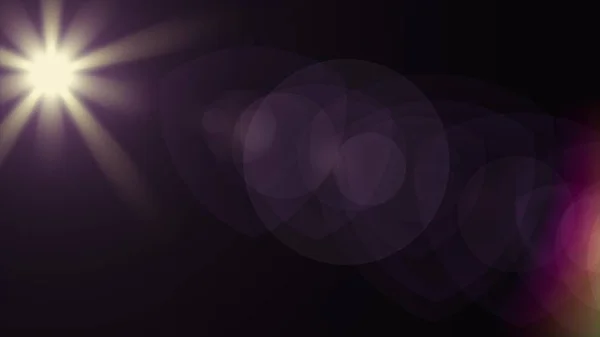 Světla optická čočka zářící bokeh ilustrace výtvarné pozadí nová přirozená osvětlovací svítilna paprsek efekt barevný světlý obraz — Stock fotografie
