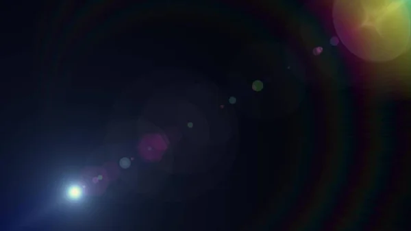 Lichten optische lens fakkels glanzende bokeh illustratie kunst achtergrond nieuwe natuurlijke licht lamp stralen effect kleurrijke heldere stockafbeelding — Stockfoto