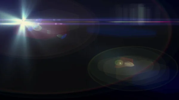 Luci ottiche lente razzi lucido bokeh illustrazione arte sfondo nuovo naturale illuminazione lampada raggi effetto colorato luminoso stock immagine — Foto Stock