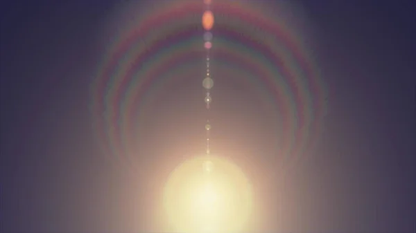 Lumières lentille optique fusées éclairantes brillant bokeh illustration art fond nouvelle lumière naturelle lampe rayons effet coloré lumineux image stock — Photo