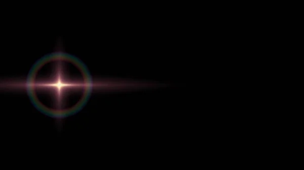 Světla optická čočka zářící bokeh ilustrace výtvarné pozadí nová přirozená osvětlovací svítilna paprsek efekt barevný světlý obraz — Stock fotografie