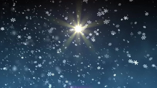クリスマススターライト雪落下イラストの背景 新品質 ユニバーサルカラフル楽しい休日ストック画像 — ストック写真