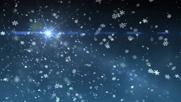 Новогодняя звезда светлый снег падающий иллюстрация фон Новое качество универсальный красочный радостный праздник фондовый образ — стоковое фото