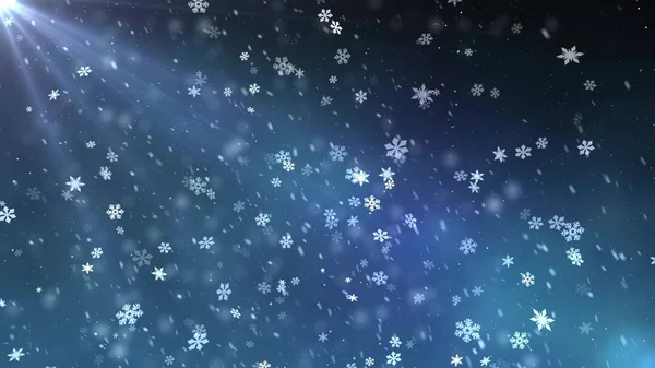Vánoční hvězdy lehký Sníh padající ilustrace pozadí nová kvalita Univerzální barevný radostný sváteční obraz — Stock fotografie