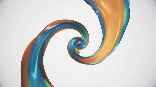 Karamell färg läcka surrealistiska spiral illustration bakgrund ny kvalitet grafik cool fin vacker 4K stock bild — Stockfoto