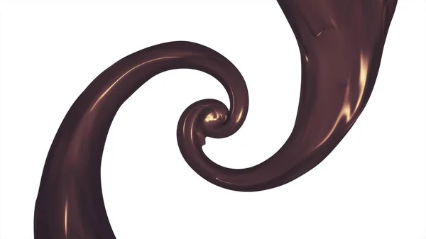 Vernice caramello perdita surreale spirale illustrazione sfondo nuova qualità grafica cool bello 4k stock immagine — Foto Stock