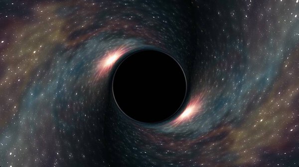 Black hole pulls in star space time funnel pit illustration background New quality universal science cool nice 4k stock image