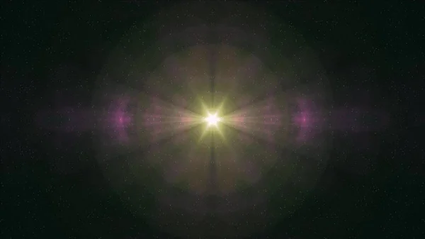 Solitário grande estrela brilho no macio nebulosa estrelas noite céu ilustração fundo nova qualidade natureza cênico fresco colorido luz estoque imagem — Fotografia de Stock