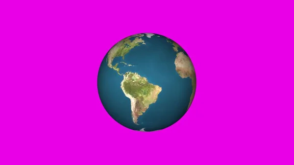 Prosty Ziemia świecie planety model obraca bezszwowe pętli animacji pętli nowe jakości uniwersalny retro vintage kolorowy wideo w tle — Zdjęcie stockowe