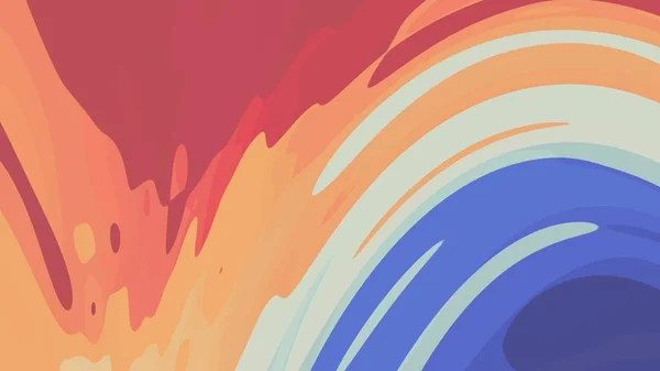 Digital turbulent rainbow color paint splatter mixing on white abstract illustration background new unique quality colorful joyful beautiful — Stock Photo, Image