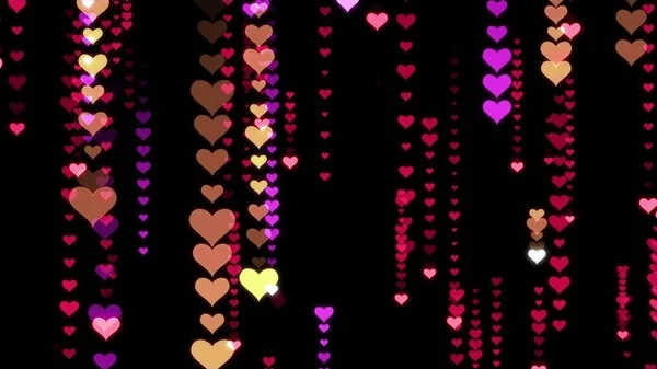 Símbolo de corazón festivo Lluvia ilustración fondo nueva calidad forma glamour universal colorido alegre fiesta música stock imagen —  Fotos de Stock