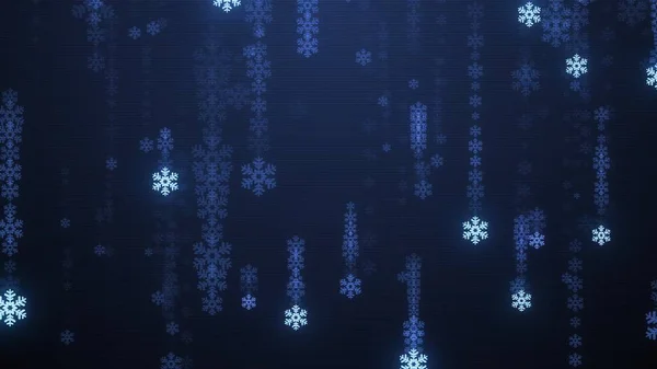 Fiocco di neve festivo schermo tv Illustrazione della pioggia sfondo nuova forma di qualità glamour universale colorato gioioso vacanza musica stock immagine — Foto Stock