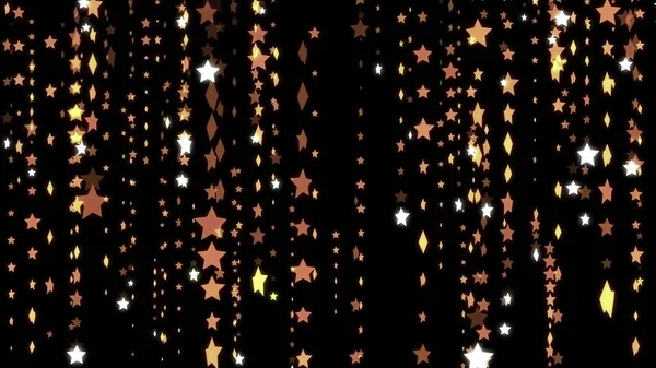 Festive star rain illustration background new quality shape universal colorful joyful holiday music stock image